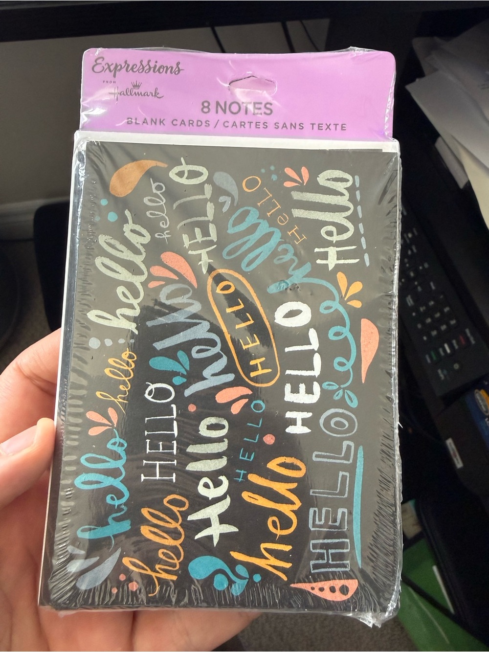 Hallmark Expressions Multicolor Script Hello Note Cards 6 Packs of 8